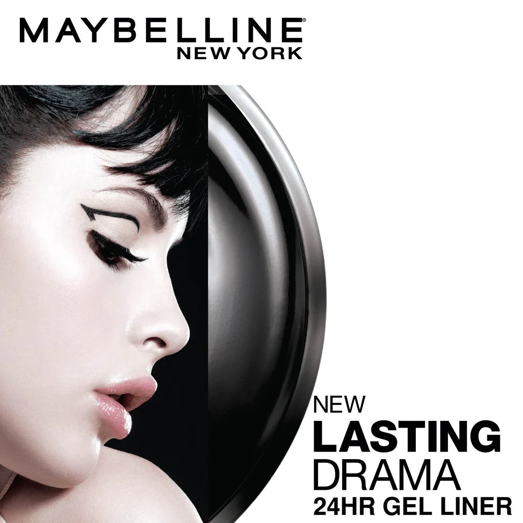 Maybelline New York Lasting Drama Gel Eyeliner - Blackest Black, 2.5 g - 3