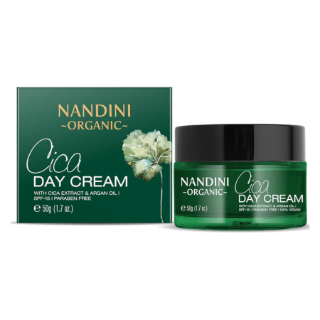 Nandini Organic Cica Day Cream with SPF 15, With Cica Extract & Argan Oil (50 g) - 2
