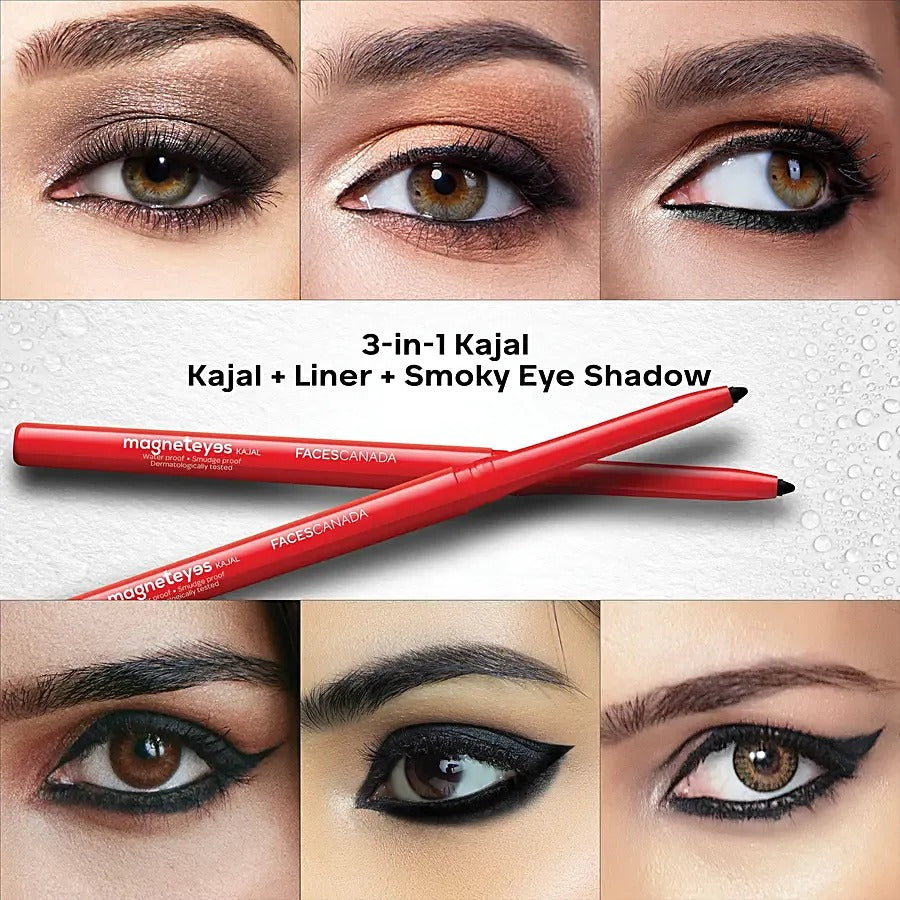 FACES CANADA Magnet Eyes Kajal - 24 Hours Stay, Smudge & Water Resistant - 4