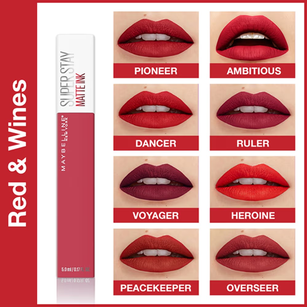 Maybelline Super Stay Matte Ink Liquid Lipstick - Top Shades (25-70-118) - 5