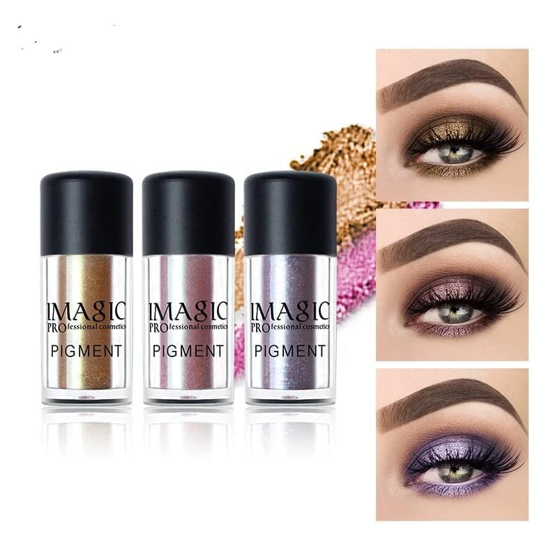 COSLUXE IMAGIC Professional Glitter Eyeshadow Metallic Loose Powder Pigment (P2-P9) - 3