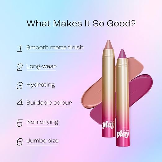 SUGAR Play Smooth Operator Lip Crayon (01 MLBB, 02 IRL, 03 FOMO, 04 YOLO, 05 LOML) - 7