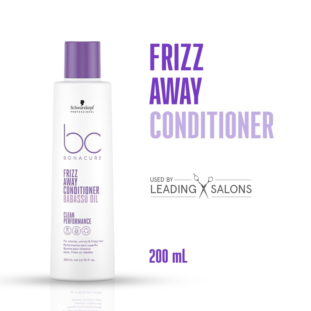 Schwarzkopf Professional Bonacure Frizz Away Conditioner with Babassu Oil 200ML - 3