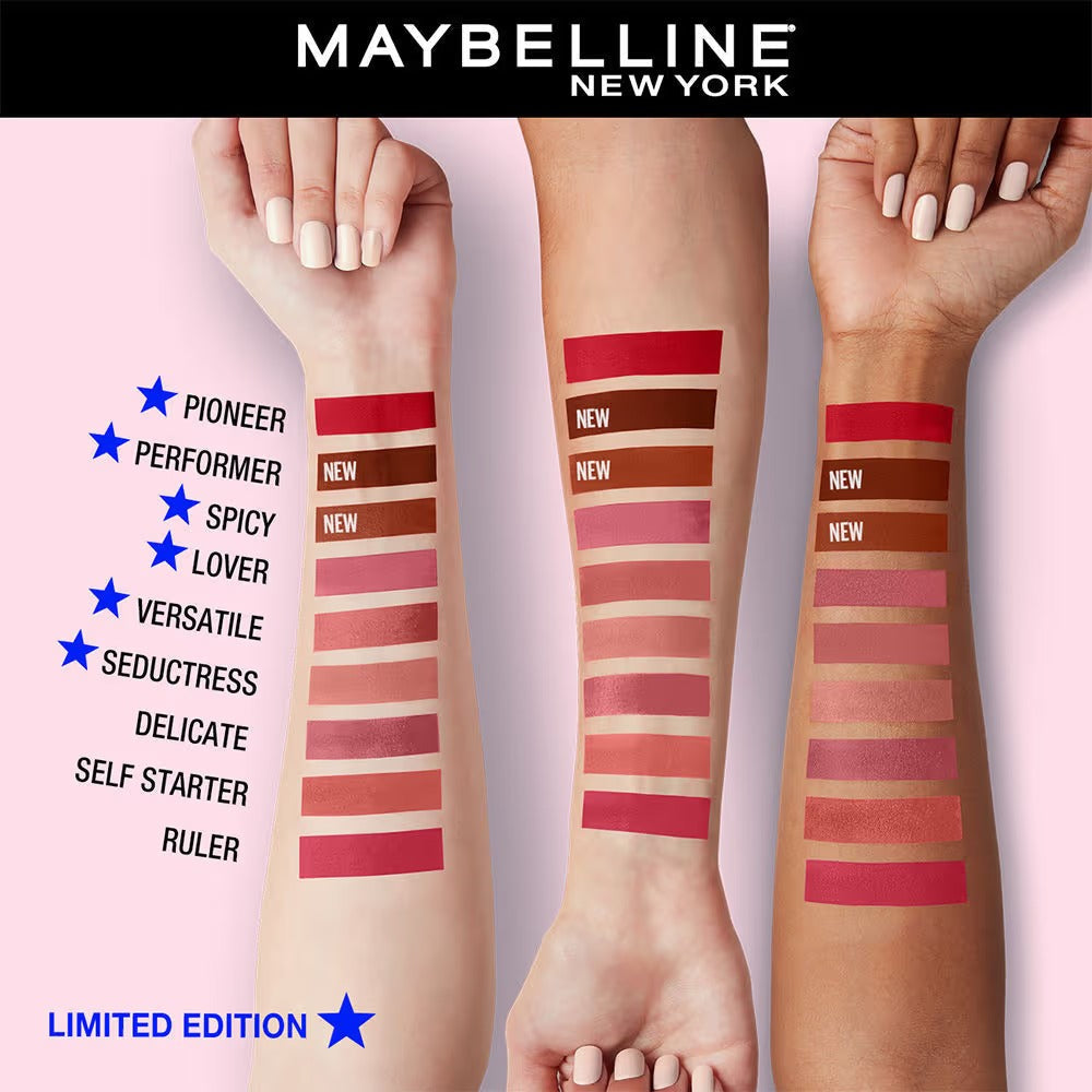 Maybelline Super Stay Matte Ink Liquid Lipstick - Top Shades (25-70-118) - 8