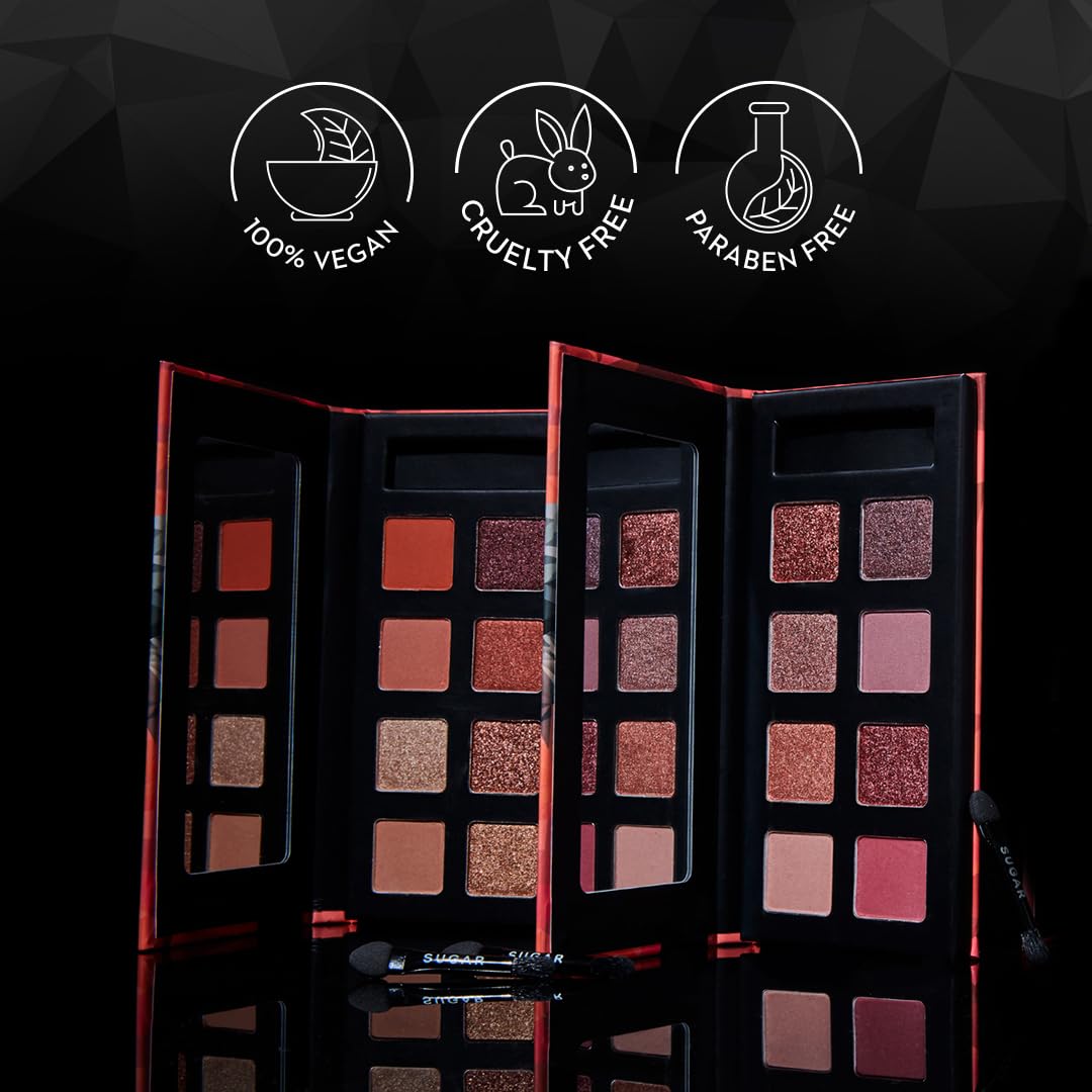 SUGAR Cosmetics Blend The Rules - Eyeshadow Palette 08 Reflection | PowderParaben-Free, Multicolor, Matte Finish - 5