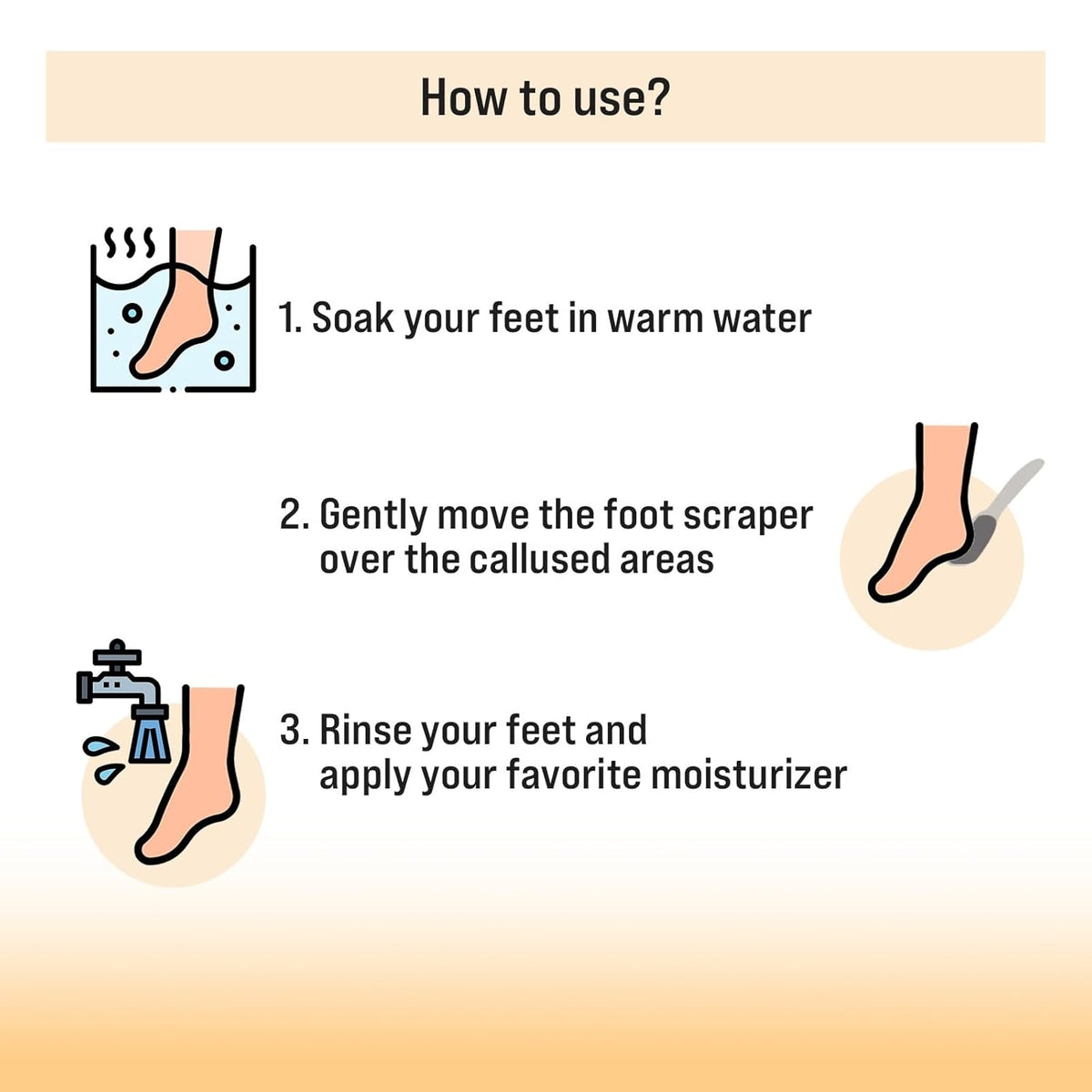 TRITON Professional Laser Cut Nickel Plate Foot Scraper for Smooth Feet - 7