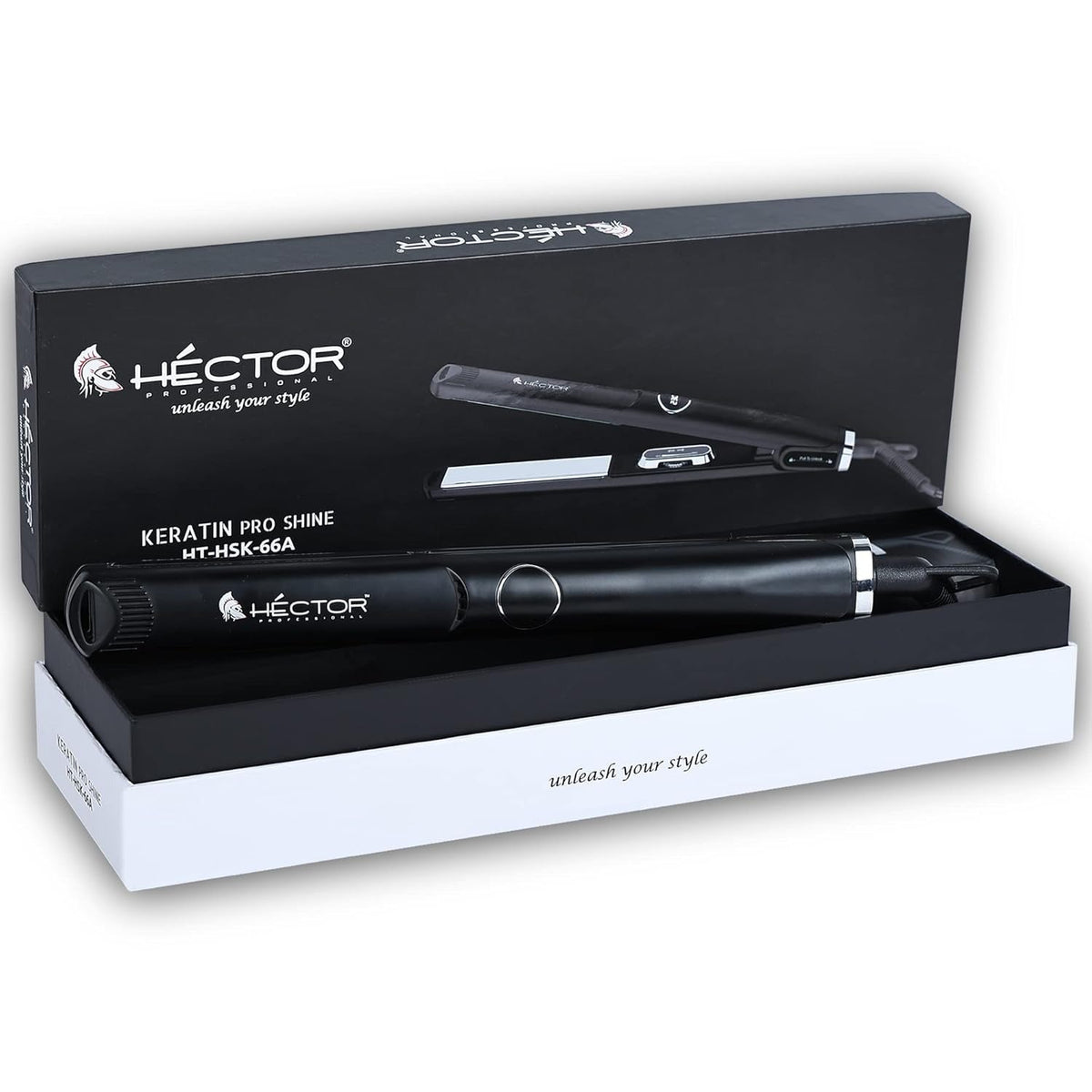 HECTOR Keratin Pro Shine HT-HSK-66A Hair Straightener, Black - 5