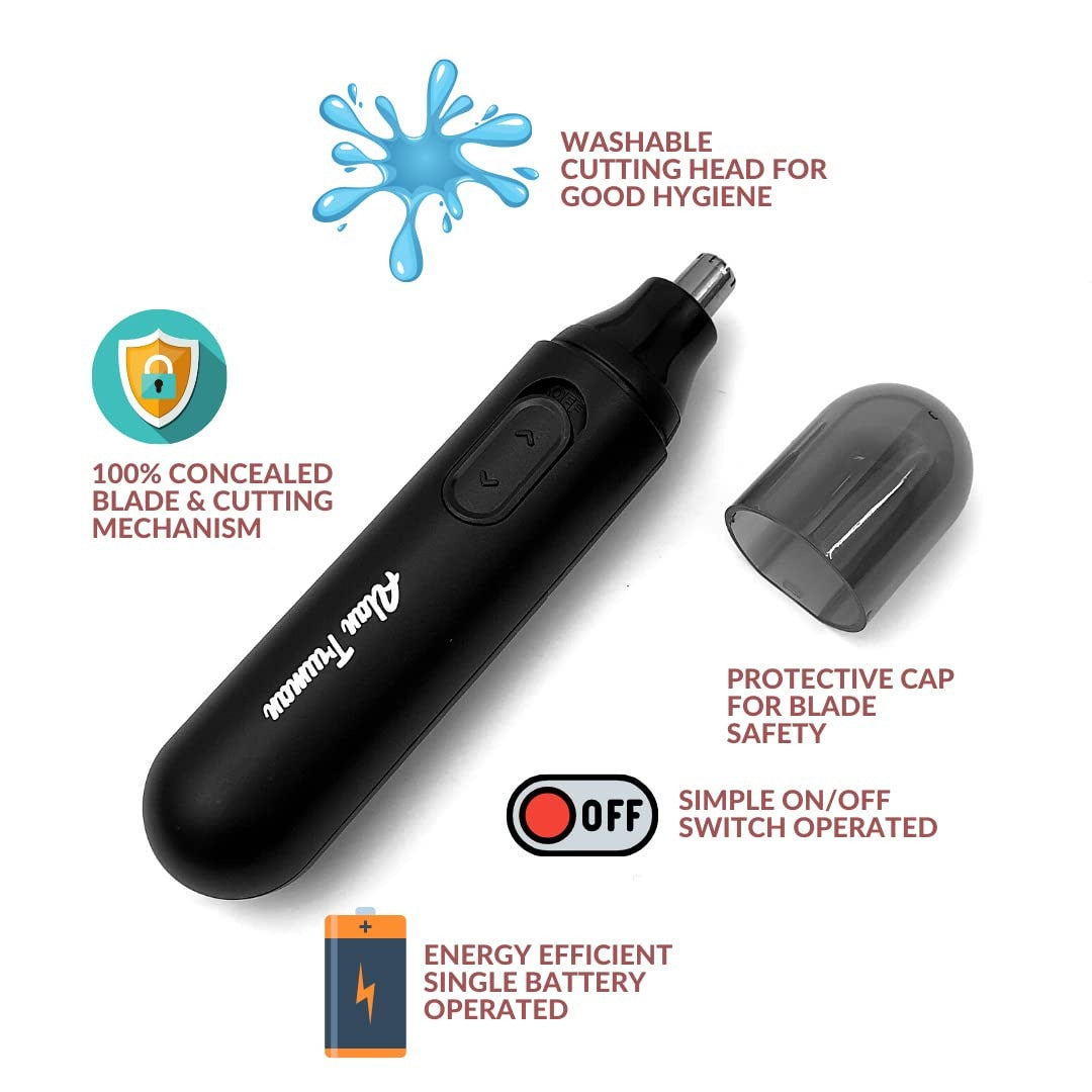 Alan Truman NT-100 Stainless Steel Nose & Ear Trimmer, Black, Unisex - 3