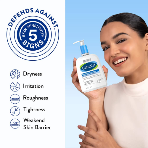 Cetaphil Gentle Skin Cleanser - For Face & Body, Dry & Sensitive Skin, 125 ml - 5