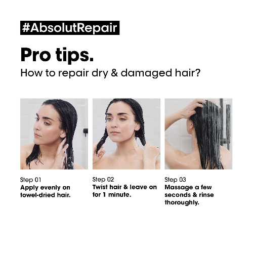 L'Oreal Professionnel Absolut Repair Hair Mask For Dry and Damaged Hair (490gm) - 3