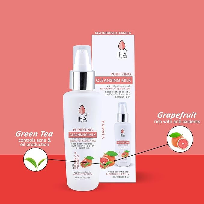 IHA Purifying Herbal Cleansing Milk - 100ml - 4