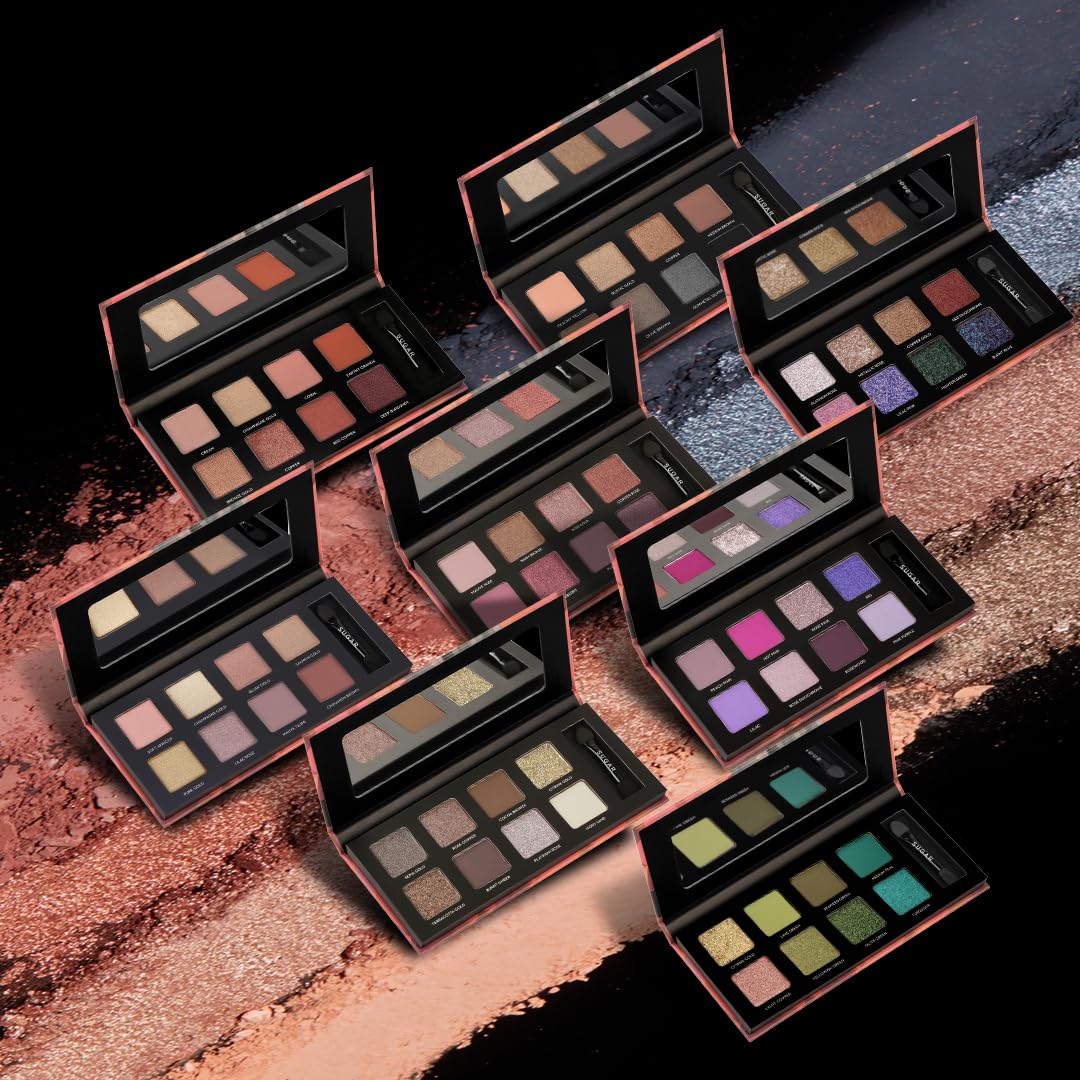 SUGAR Cosmetics Blend The Rules - Eyeshadow Palette 07 Ivy | PowderParaben-Free, Multicolor, Matte Finish - 4