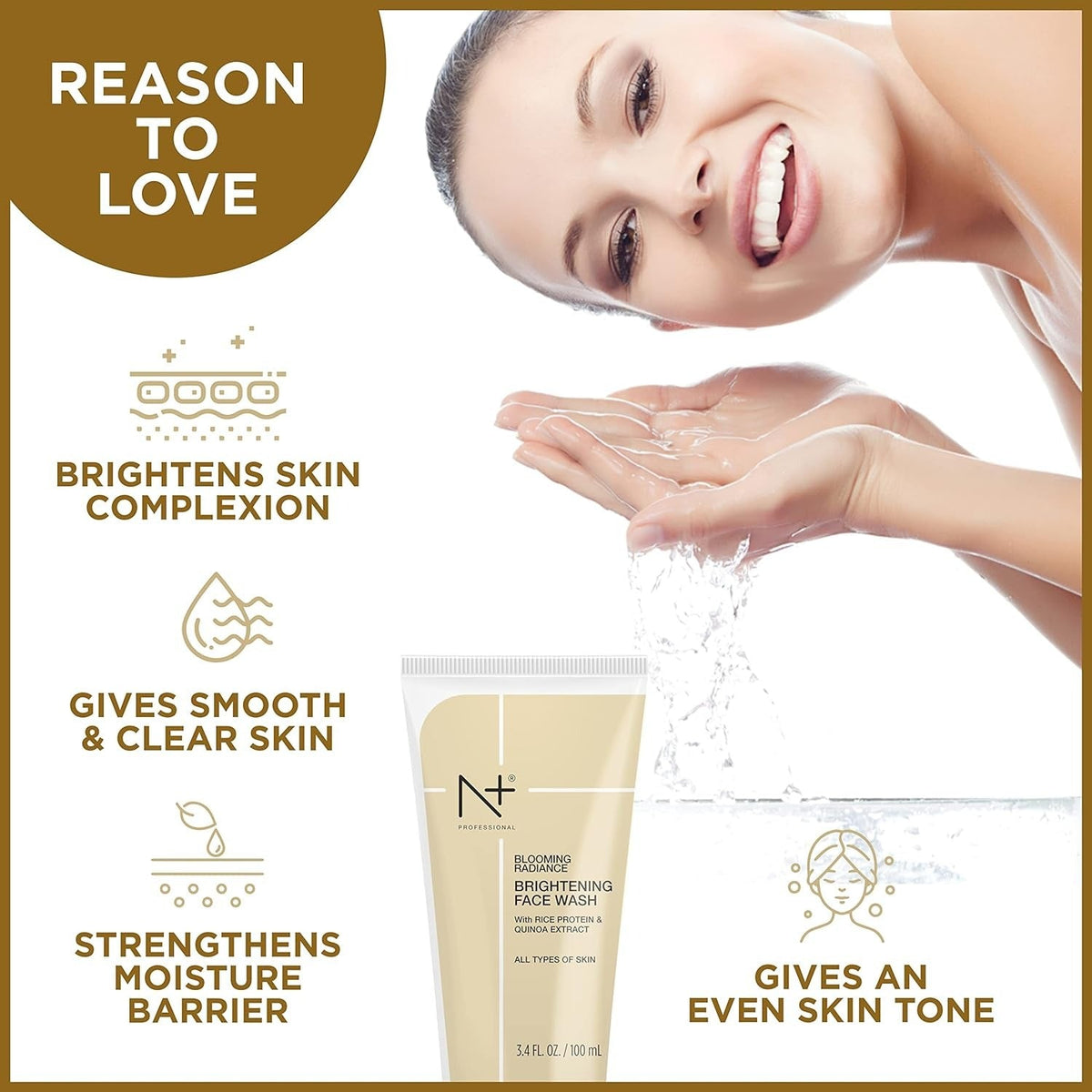 N Plus Professional Blooming Radiance Brightening Face Wash - 3