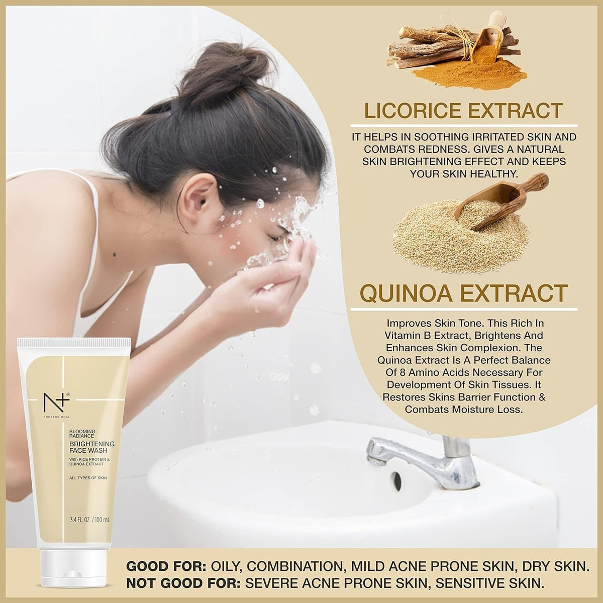N Plus Professional Blooming Radiance Brightening Face Wash - 4
