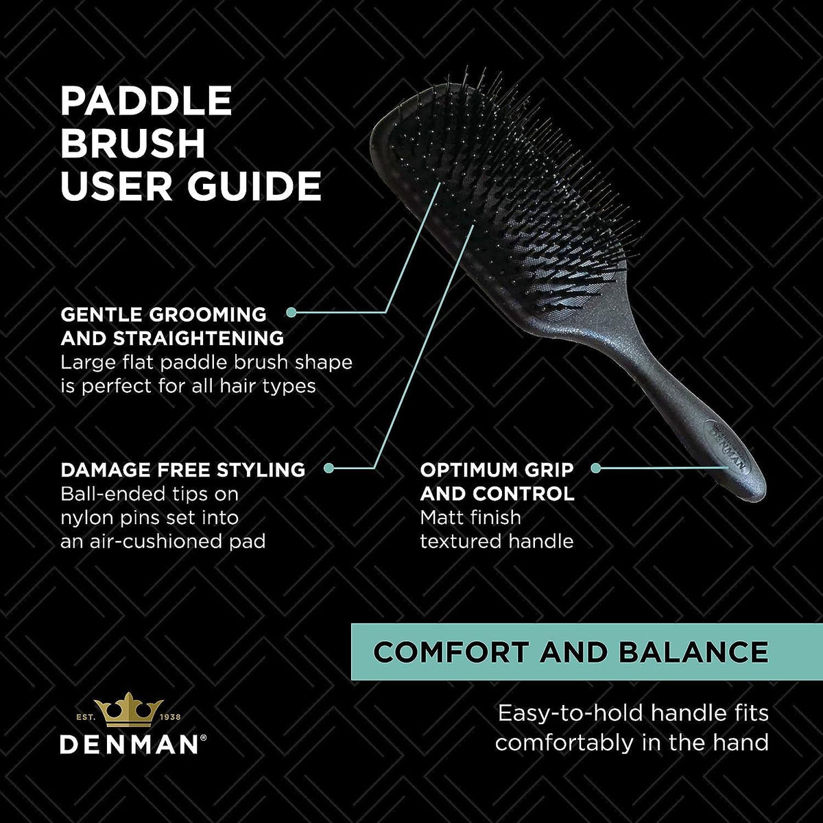 Denman D83 Paddle Brush - 3