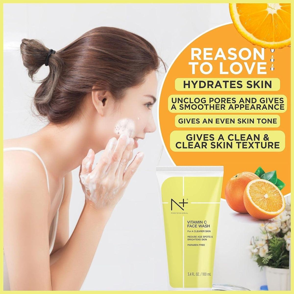 N+ Professional Vitamin C Face Wash - 100ml - 3