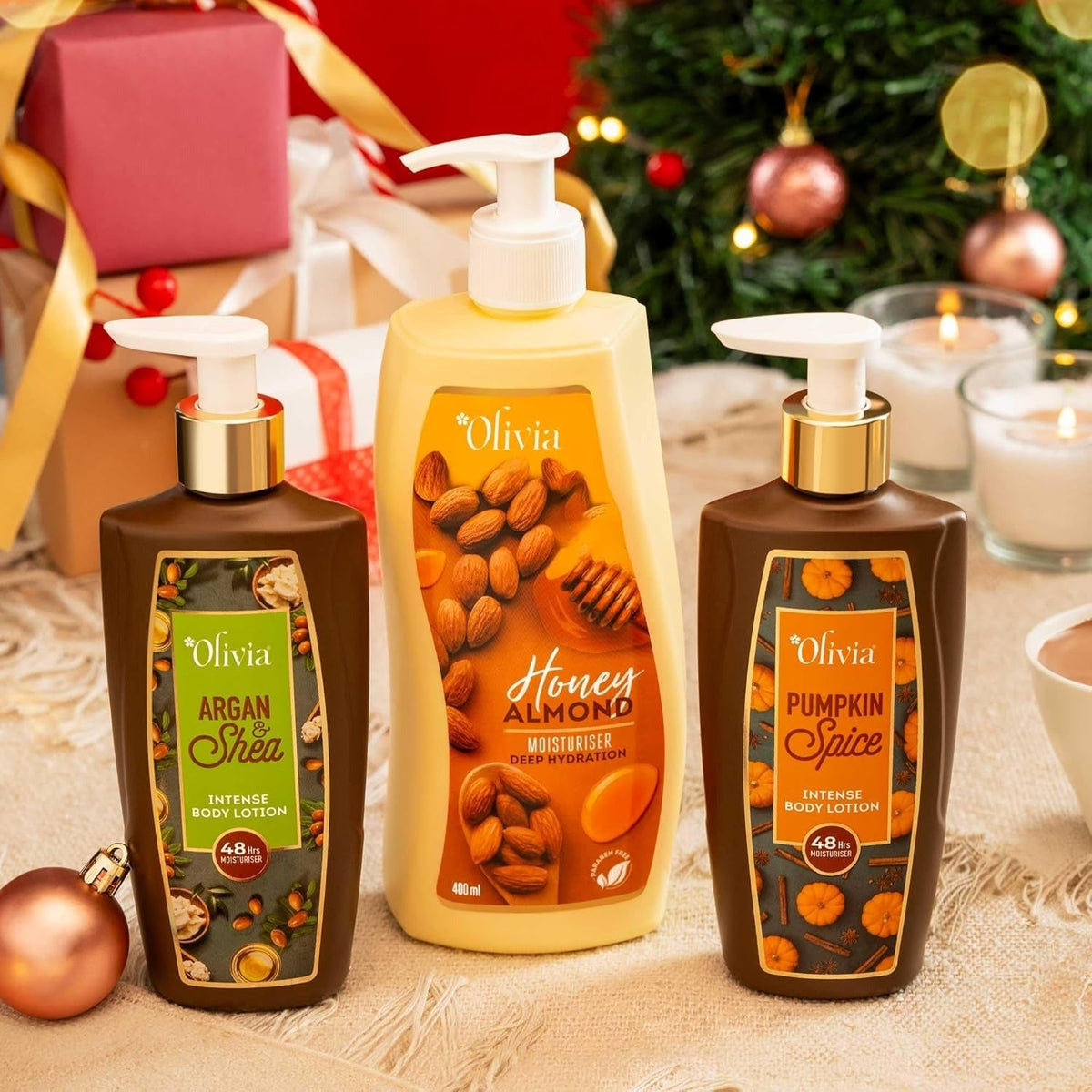 Olivia Honey Almond Deep Hydration Body Lotion | For Soft, Nourishing & Glowing Skin | 400ml - 6