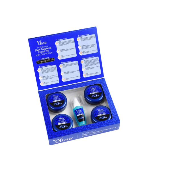 Olivia Professional Skin Polishing Facial Kit With Diamonds 400gm - 3