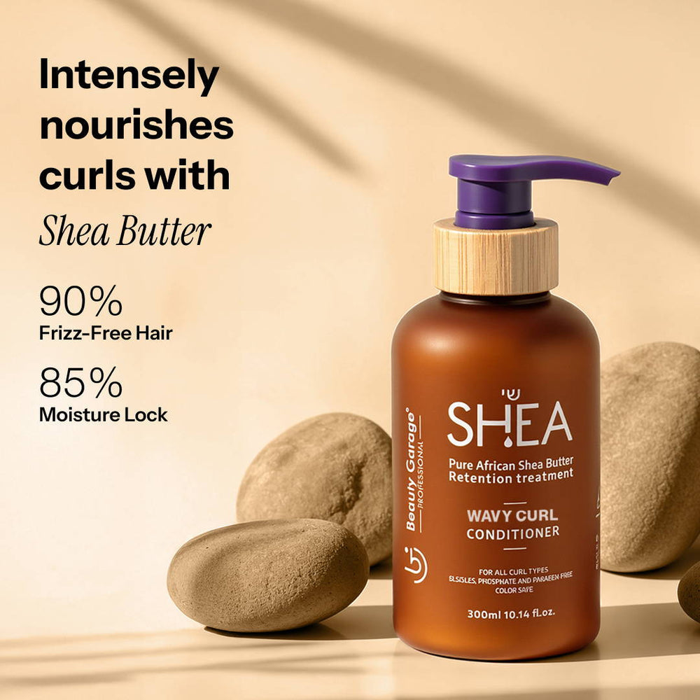 Beauty Garage Shea Retention Wavy Curl Conditioner – 300ml - 4