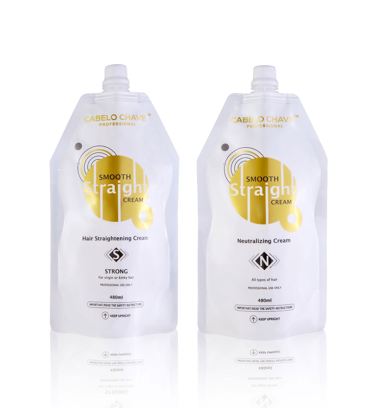 Hair Straightening Cream Strong & Neutralizing Cream 480ml - 1