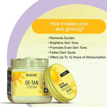 DR.RASHEL De-Tan Cream for Face & Body Tan Removal Cream - 380 Ml - 4