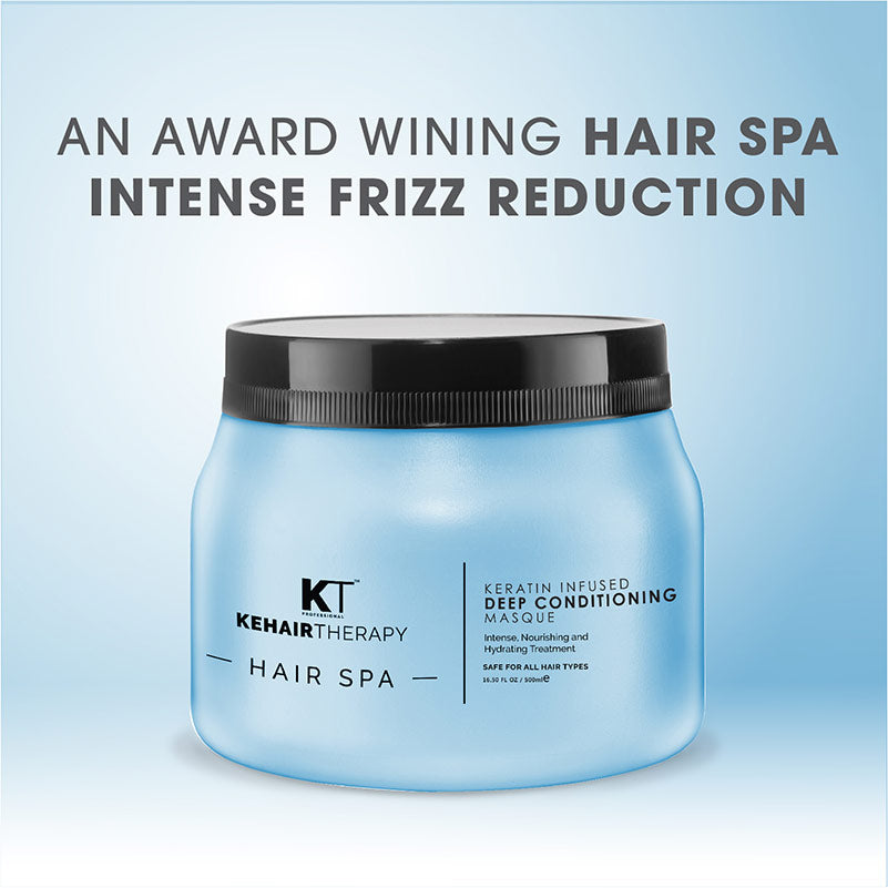 KT Professional Keratin Infused Deep Conditioning Masque Hair Spa - 500ml | Nourishing & Hydrating Hair Repair - 3