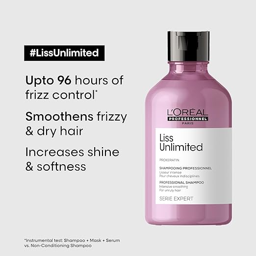 L'Oréal Professionnel Liss Unlimited Shampoo for Frizzy & Unruly Hair | With Pro-Keratin (1500 ml) - 2