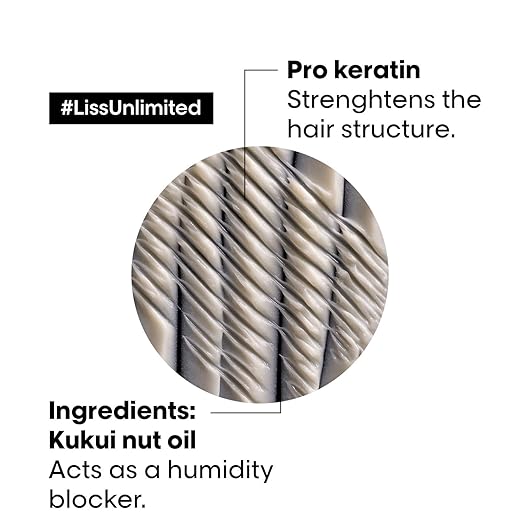 L'Oréal Professionnel Liss Unlimited Shampoo for Frizzy & Unruly Hair | With Pro-Keratin (1500 ml) - 4