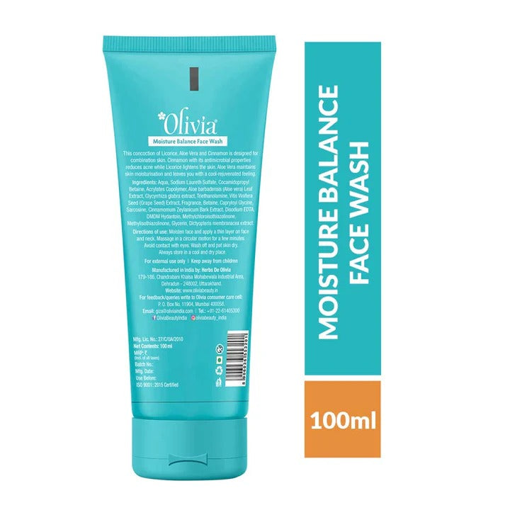 Moisture Balance Face Wash | Aloe Vera, Licorice & Cinnamon Extracts - 2
