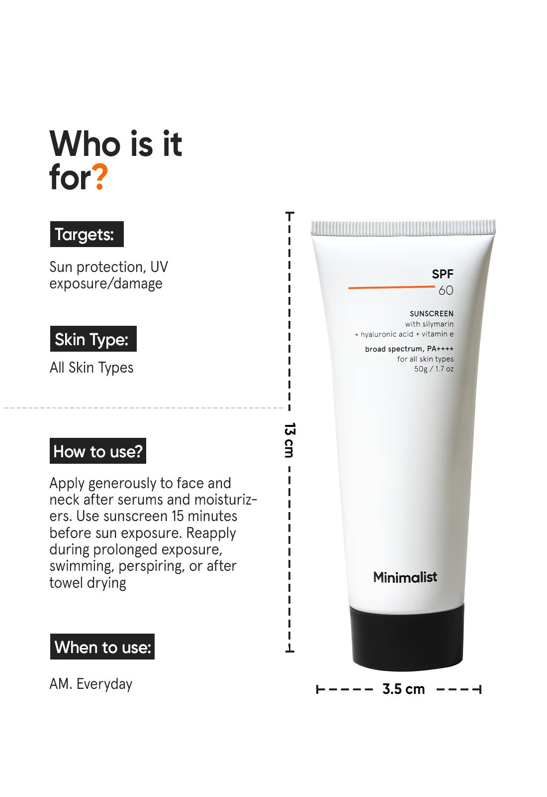Minimalist SPF 60 Sunscreen - 3