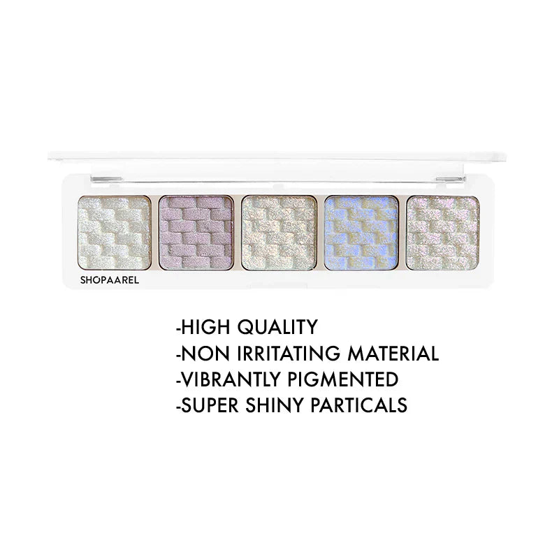 Shopaarel Sparkle 5 Color Eyeshadow Palette - Twilight - 3