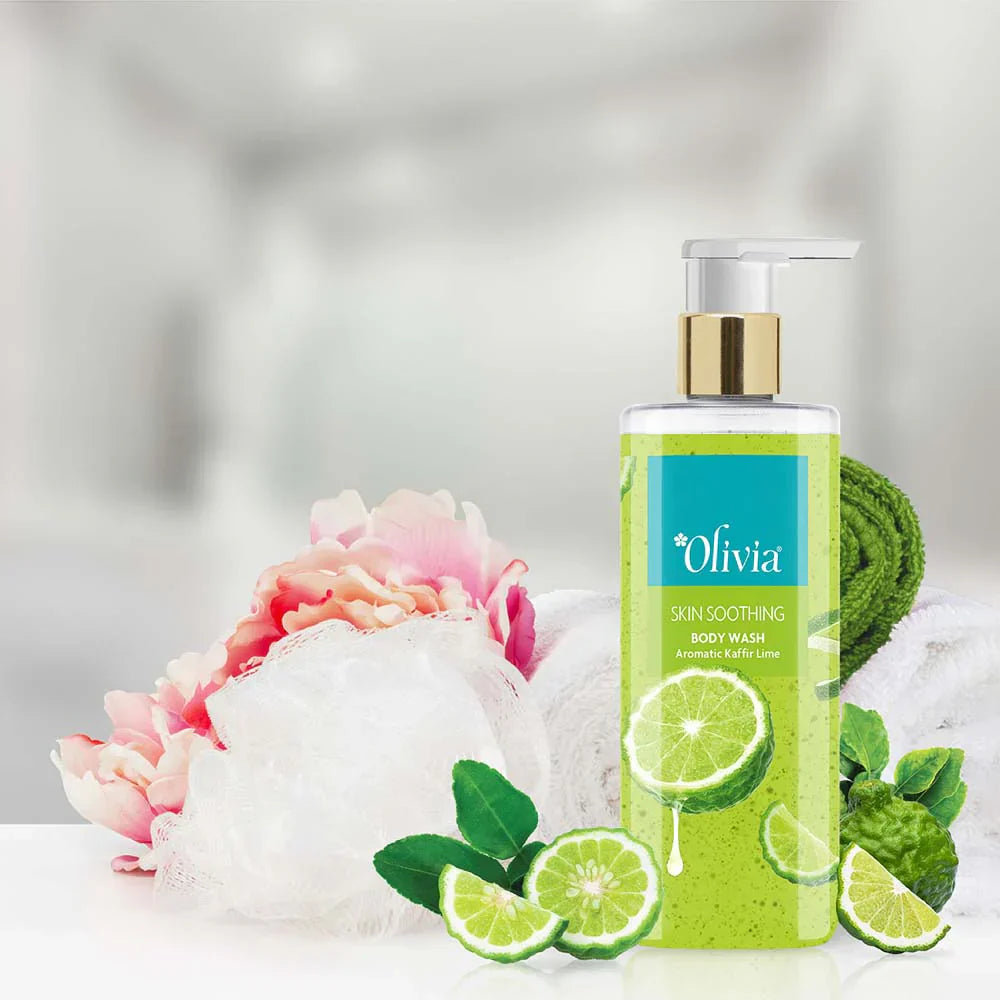 Olivia Skin Soothing Body Wash with Aromatic Kaffir Lime - 3