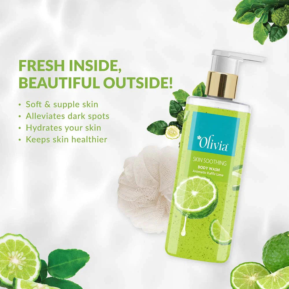 Olivia Skin Soothing Body Wash with Aromatic Kaffir Lime - 4