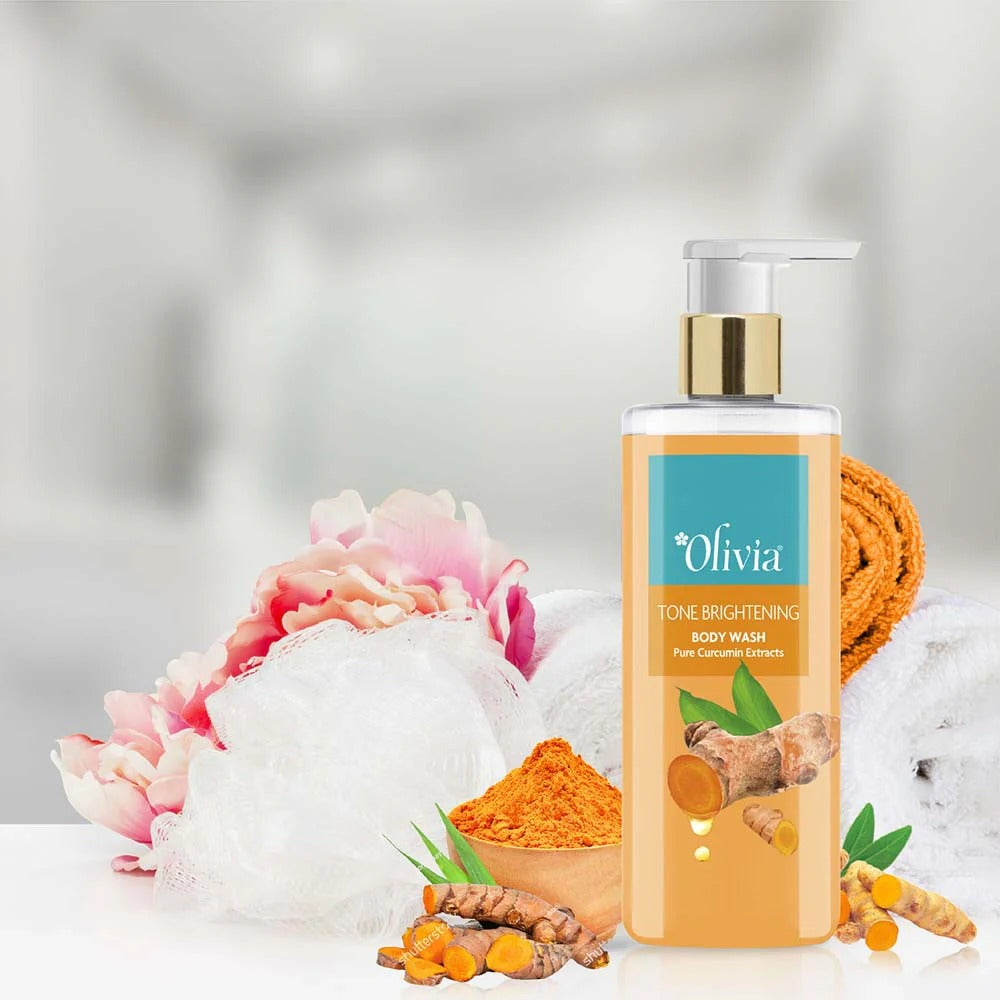 Olivia Tone Brightening Body Wash with Pure Curcumin Extracts - 4