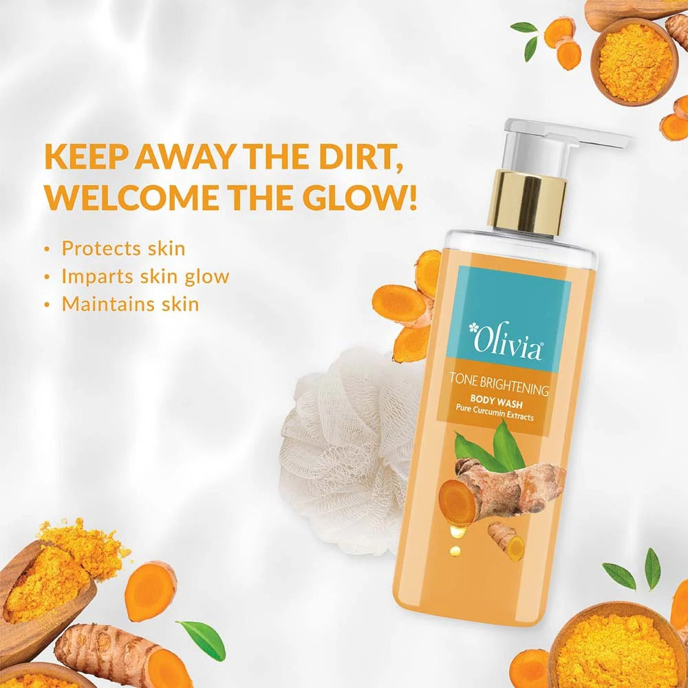 Olivia Tone Brightening Body Wash with Pure Curcumin Extracts - 3