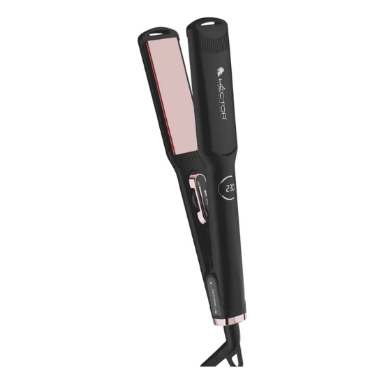 Hector Glamour Ultra Shine Titanium HT-HS 06 Hair Straightener (Black, Rose Gold) - 1
