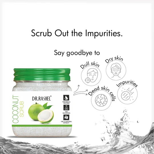 DR.RASHEL Tender Coconut Scrub - 380ml - 3