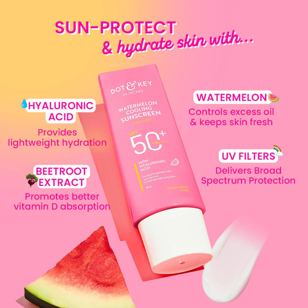 Dot & Key Watermelon Cooling Sunscreen, SPF 50+ PA++++ - 4