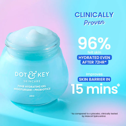 Dot & Key 72HR Hydrating Gel Moisturizer + Probiotics - 3