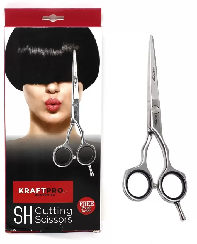 KRAFTPRO Professional Cutting SH 138 Handmade Scissors (Set of 1, Silver) - 3