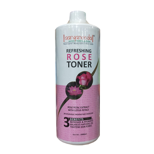 Aaryanveda Rose Toner Refreshing (1000ml) – Rejuvenate & Hydrate Your Skin - 1