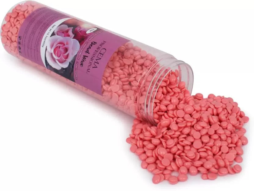 CEMA Beans Depilatory Strip less Used For Upper Lips Arms Legs Full Body, Pink Wax  (400 g) - 3