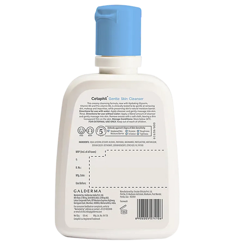Cetaphil Gentle Skin Cleanser - For Face & Body, Dry & Sensitive Skin, 125 ml - 2