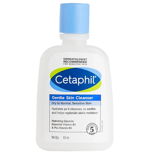 Cetaphil Gentle Skin Cleanser - For Face & Body, Dry & Sensitive Skin, 125 ml - 1