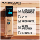 Maybelline New York Fit Me Matte + Poreless Liquid Foundation with Pump (Ivory, Nude Beige, Warm Nude, Natural Beige) - 7