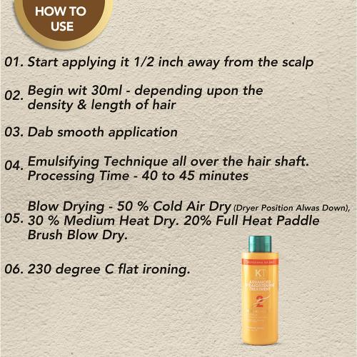 Kt Professional Kehairtherapy Advanced Straightening Treatment 120 ML - 3