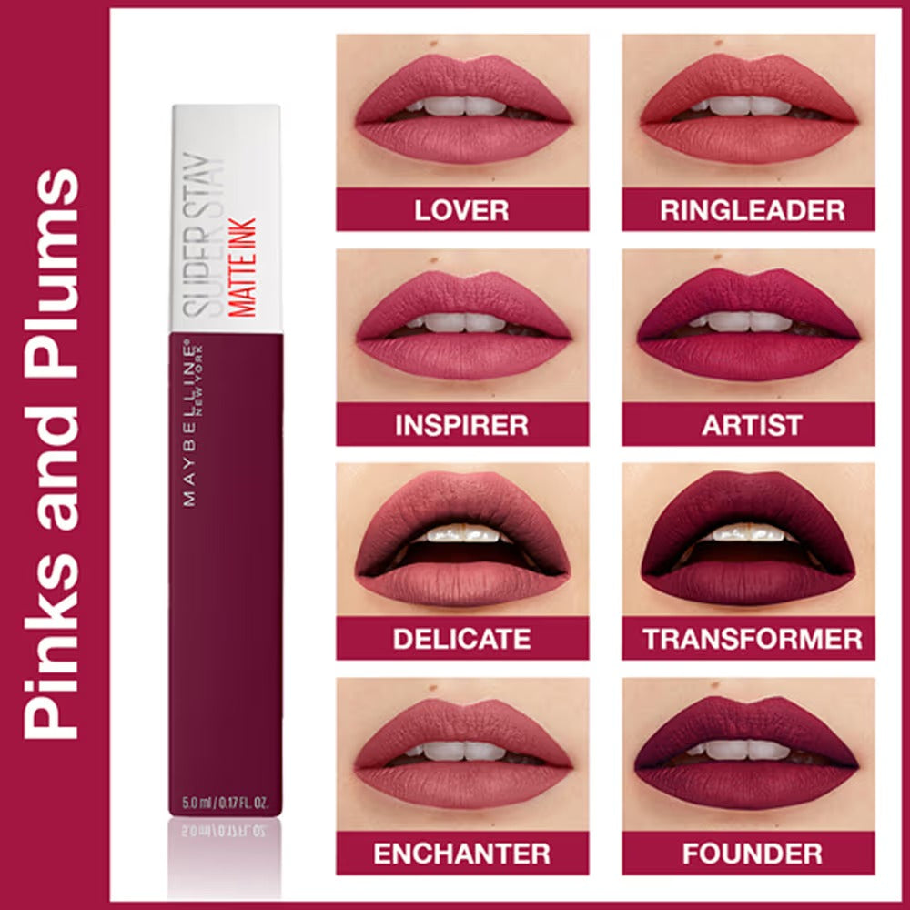 Maybelline Super Stay Matte Ink Liquid Lipstick - Top Shades (25-70-118) - 6