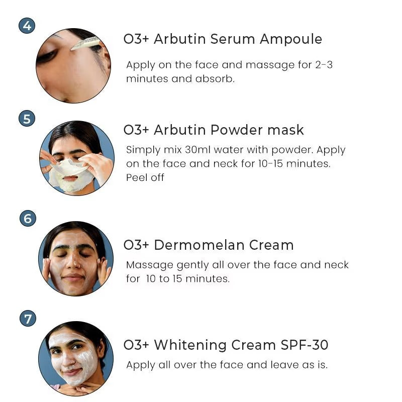 O3+ Shine & Glow Facial Kit For Instant Glow (32gm+6ml) - 6