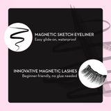 SUGAR Cosmetics Maximeyes Drama Magnetic Eyelashes & Eyeliner Powder - 01 Genuine - 8