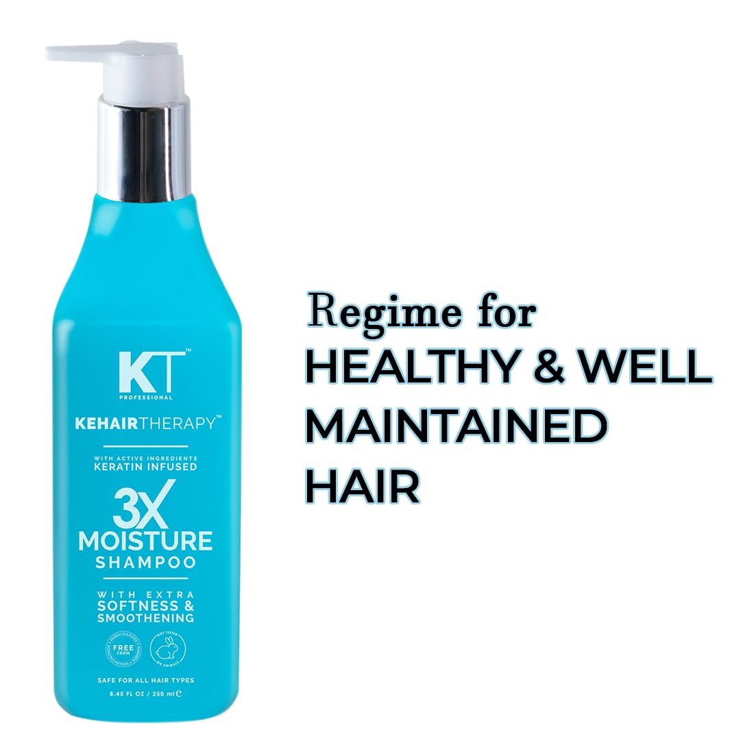 KT Professional 3x Shampoo (For 3 Times Moisture on Dry Hair) 1000 ML - 4